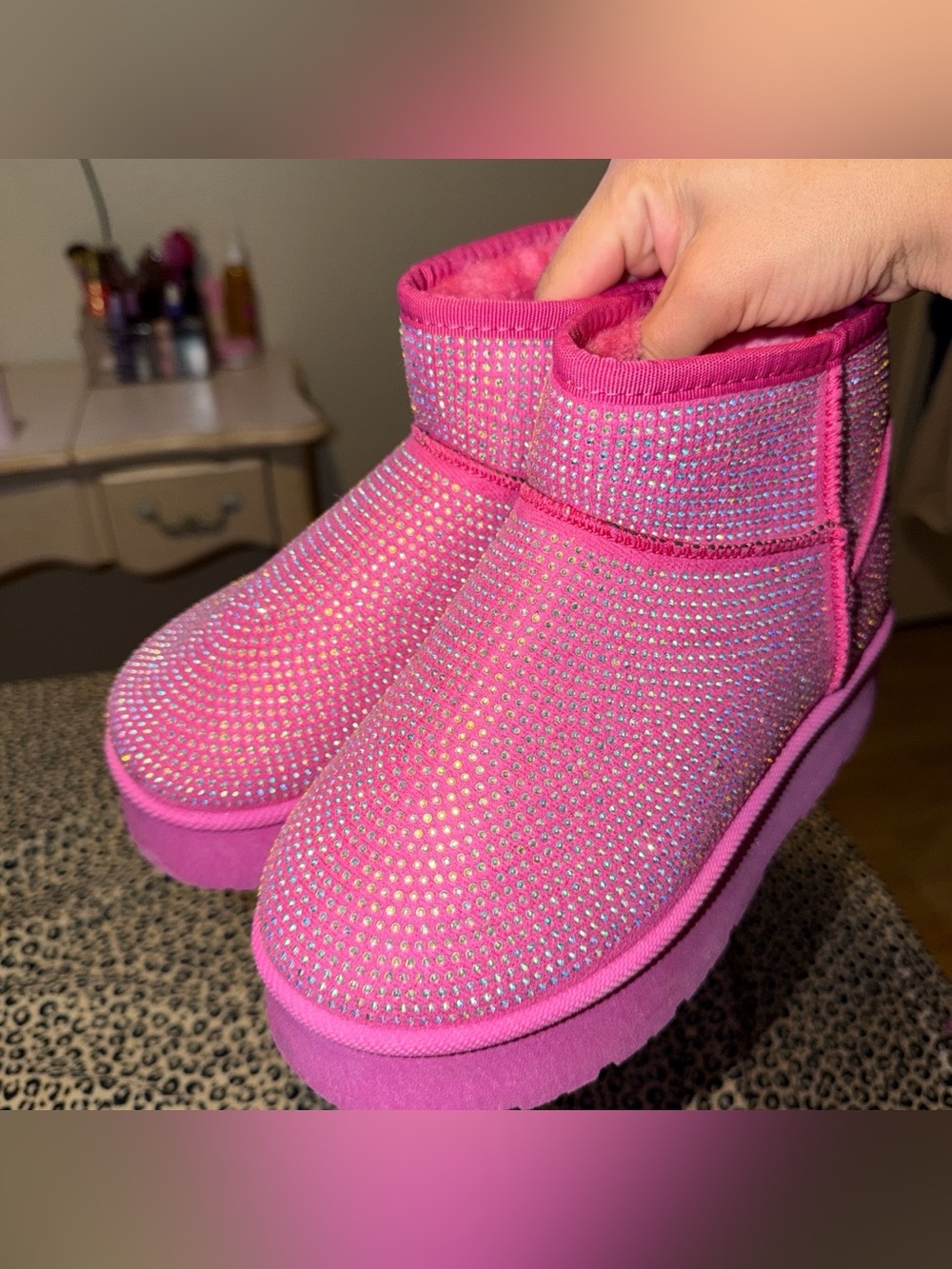 Rhinestone booties